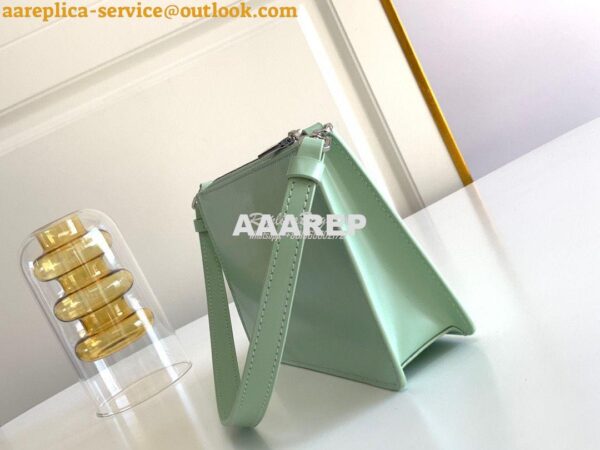 Replica Prada Brushed Leather Mini-bag 1BC155 Aqua 5