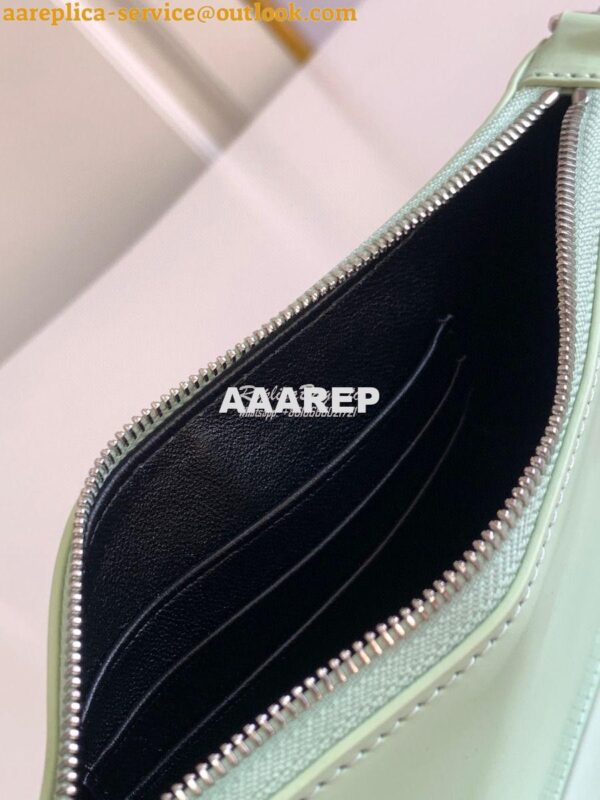 Replica Prada Brushed Leather Mini-bag 1BC155 Aqua 8