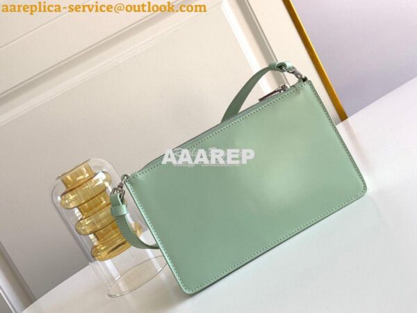 Replica Prada Brushed Leather Mini-bag 1BC155 Aqua 10