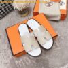 Replica Hermes Izmir Sandals in Epsom Calfskin H181403 Etude Blanc 2