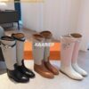 Replica Hermes Jumping Boot in Box calfskin H042138Z Brown 2