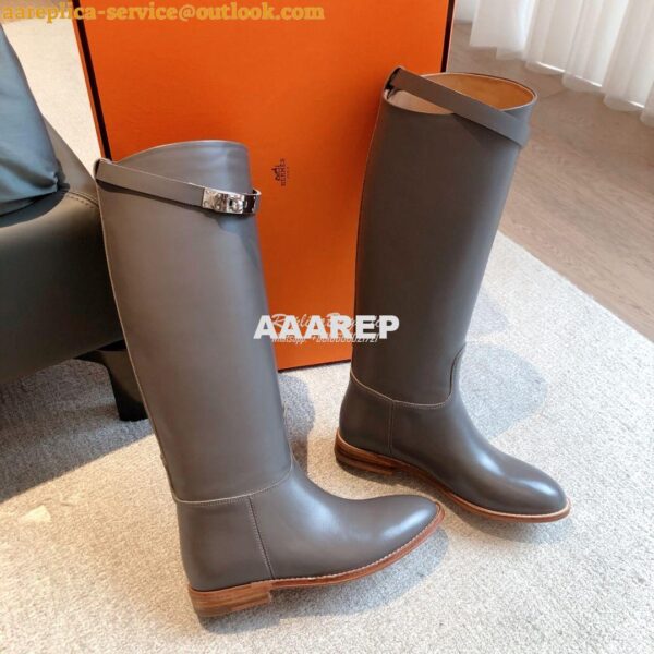 Replica Hermes Jumping Boot in Box calfskin H042138Z Etude 6