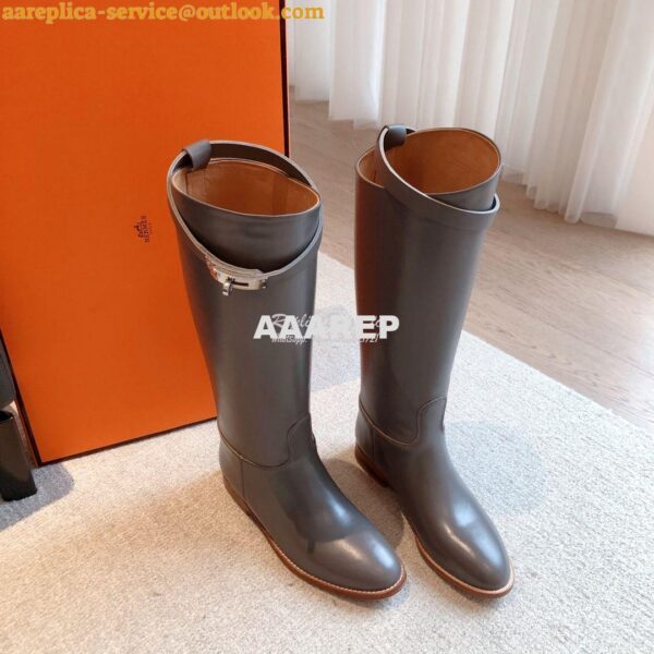 Replica Hermes Jumping Boot in Box calfskin H042138Z Etude 7