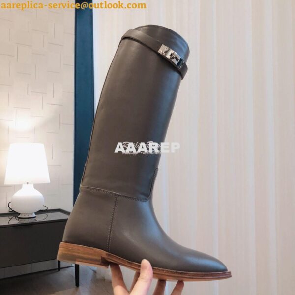 Replica Hermes Jumping Boot in Box calfskin H042138Z Etude 8