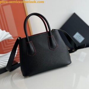 Replica Prada Double Mini Bag In Black Saffiano Leather 2