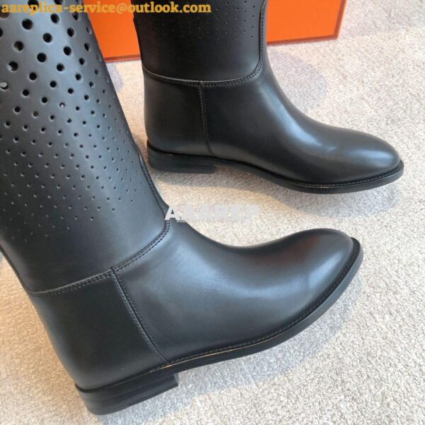 Replica Hermes Jumping Boot in perforated Heritage calfskin H231241Z B 11