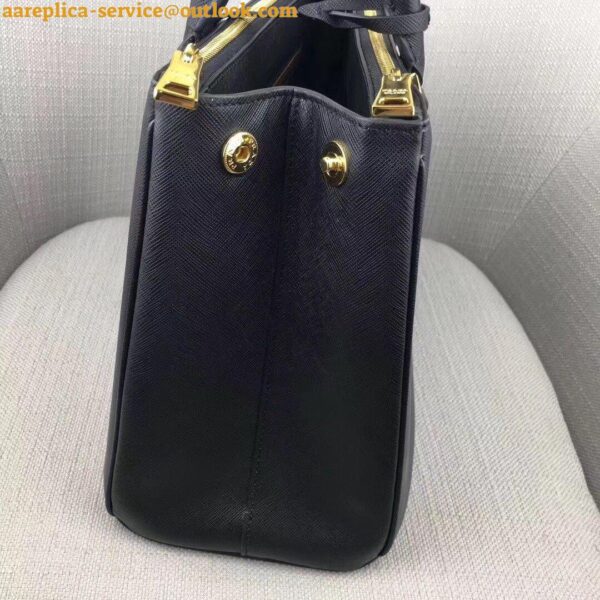 Replica Prada Galleria Large Bag In Black Saffiano Leather 4