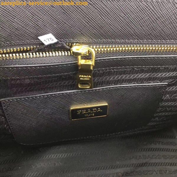 Replica Prada Galleria Large Bag In Black Saffiano Leather 7