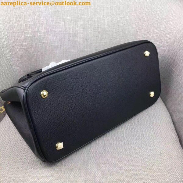 Replica Prada Galleria Large Bag In Black Saffiano Leather 8