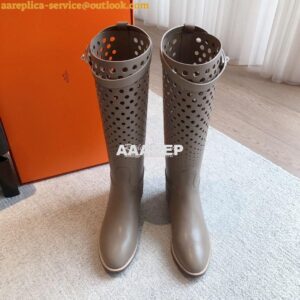 Replica Hermes Jumping Boot in perforated Heritage calfskin H231241Z E 2