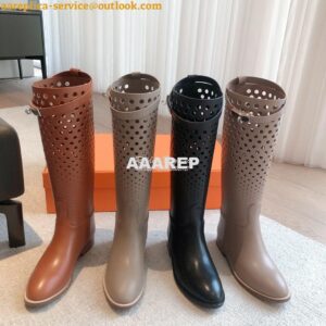 Replica Hermes Jumping Boot in perforated Heritage calfskin H231241Z L