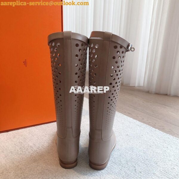 Replica Hermes Jumping Boot in perforated Heritage calfskin H231241Z L 9