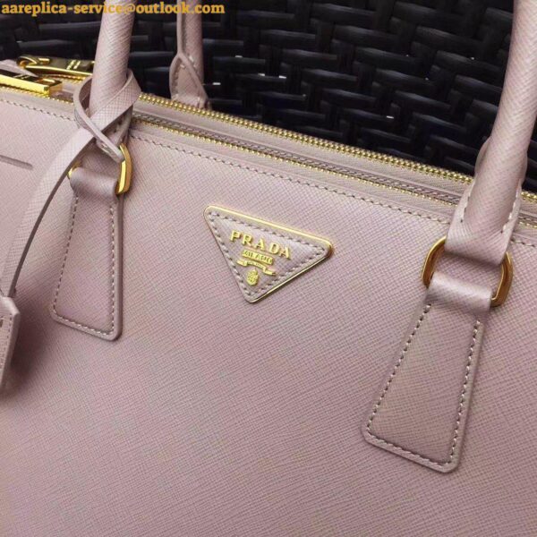 Replica Prada Galleria Large Bag In Pink Saffiano Leather 5