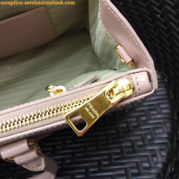 Replica Prada Galleria Large Bag In Pink Saffiano Leather 7