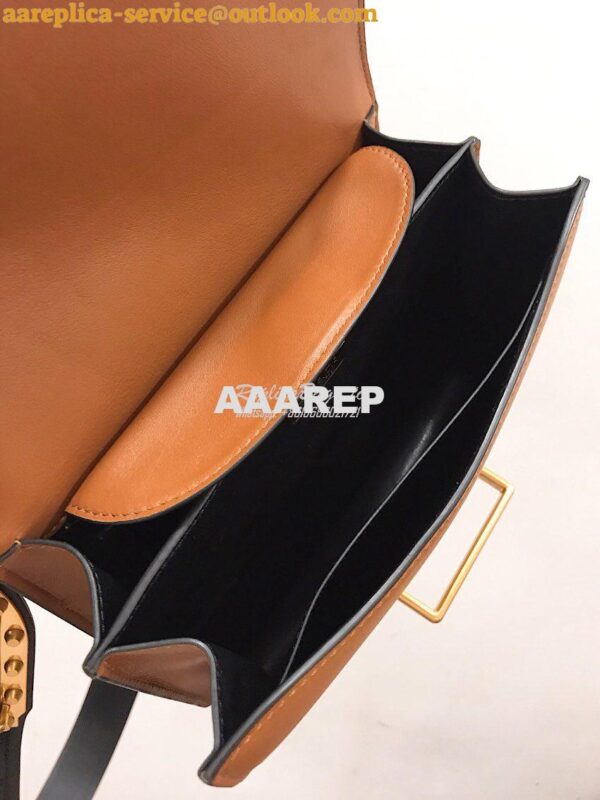 Replica Prada Cahier Leather Bag 1BD045 Brown 9