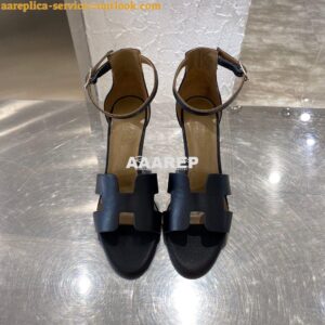 Replica Hermes Legend Sandal H172196 Black 2