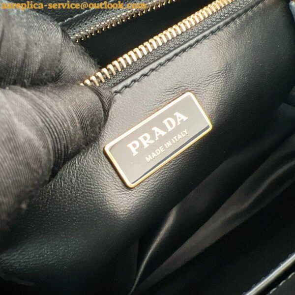 Replica Prada Galleria Large Tote Bag in Black Calfskin 6