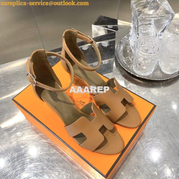 Replica Hermes Legend Sandal H172196 Brown 5