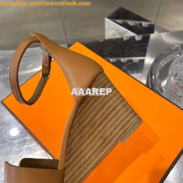 Replica Hermes Legend Sandal H172196 Brown 10