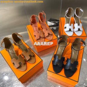 Replica Hermes Legend Sandal H172196 Brown Suede