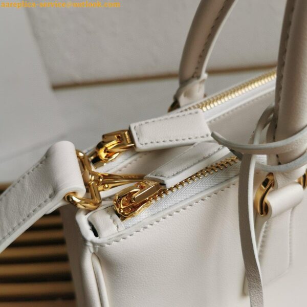 Replica Prada Galleria Large Tote Bag in White Calfskin 7