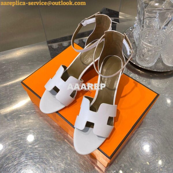 Replica Hermes Legend Sandal H172196 White 3