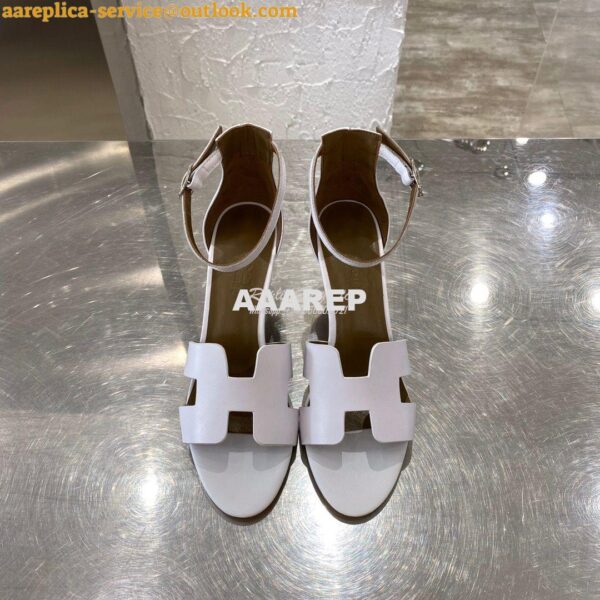 Replica Hermes Legend Sandal H172196 White 4