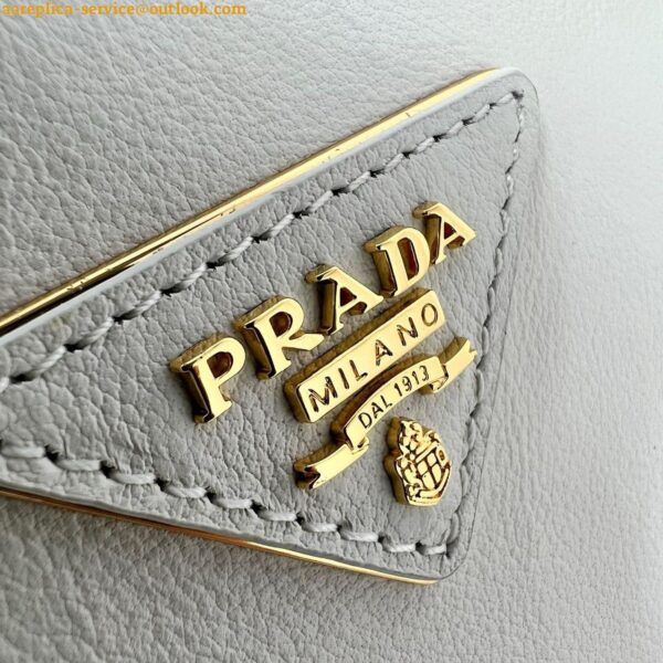 Replica Prada Galleria Large Tote Bag in White Calfskin 13