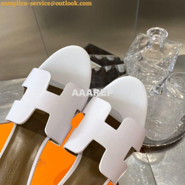 Replica Hermes Legend Sandal H172196 White 9