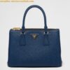 Replica Prada Galleria Medium Bag In Black Saffiano Leather