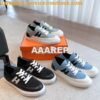 Replica Hermes Men Female Deep Sneaker Knit and Calfskin H231797 2