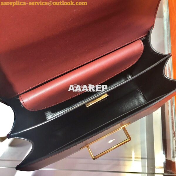 Replica Prada Cahier Leather Bag 1BD045 Tone Claret Red 12