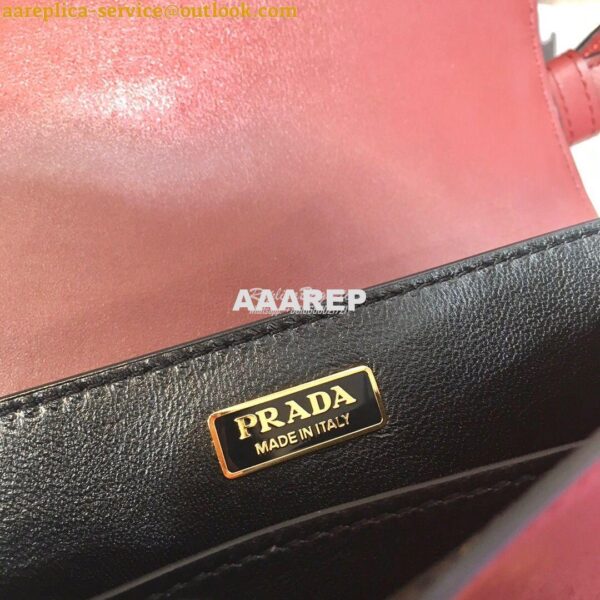 Replica Prada Cahier Leather Bag 1BD045 Tone Claret Red 13