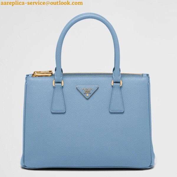 Replica Prada Galleria Medium Bag In Celeste Saffiano Leather 3