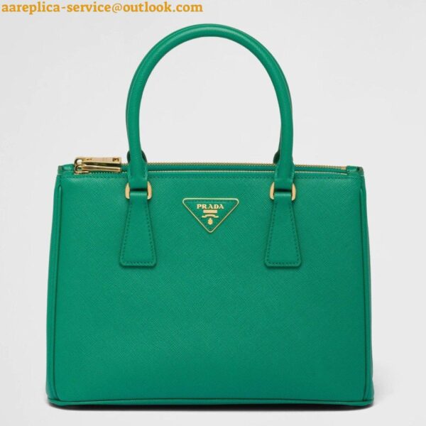 Replica Prada Galleria Medium Bag In Mango Saffiano Leather 3