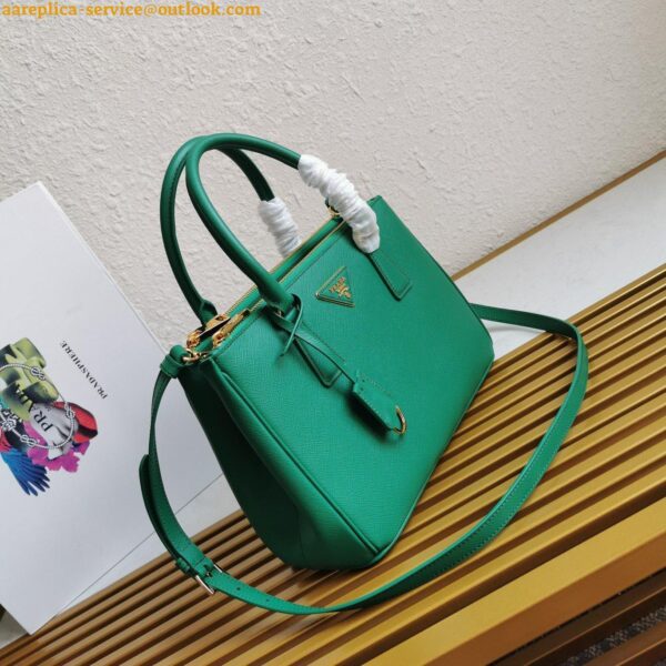 Replica Prada Galleria Medium Bag In Mango Saffiano Leather 5