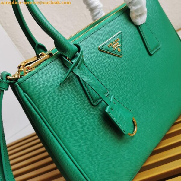 Replica Prada Galleria Medium Bag In Mango Saffiano Leather 8