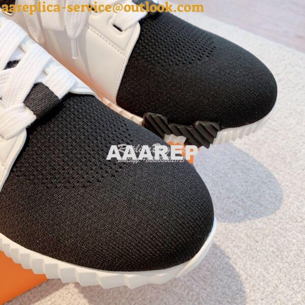 Replica Hermes Men Female Depart Sneaker Knit And Calfskin H212918Z i 23