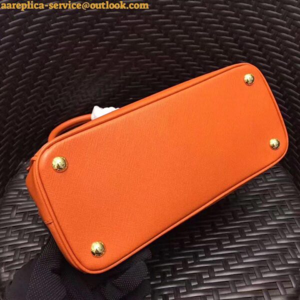 Replica Prada Galleria Medium Bag In Orange Saffiano Leather 3