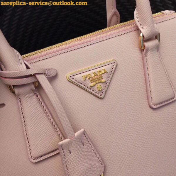 Replica Prada Galleria Medium Bag In Pink Saffiano Leather 6