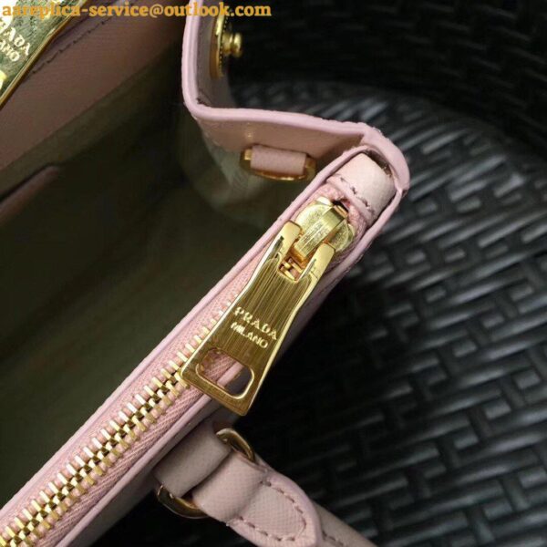 Replica Prada Galleria Medium Bag In Pink Saffiano Leather 9