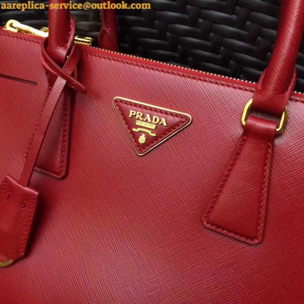 Replica Prada Galleria Medium Bag In Red Saffiano Leather 6