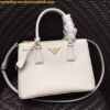 Replica Prada Galleria Mini Bag In Beige Saffiano Leather 2