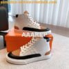 Replica Hermes Men Female Depart Sneaker Knit And Piping Calfskin H212 2