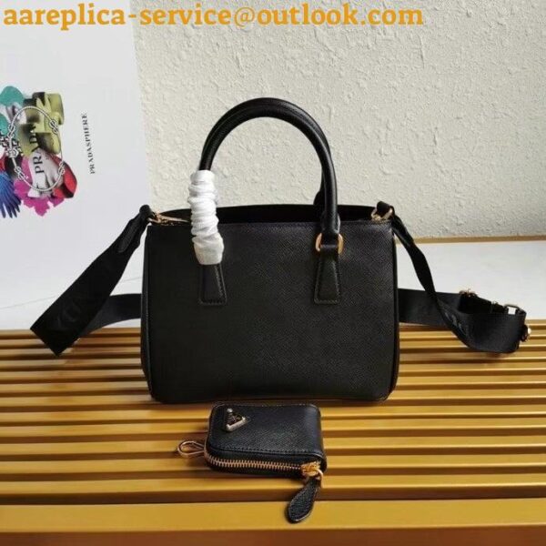 Replica Prada Galleria Mini Bag In Black Saffiano Leather 21