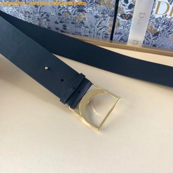 Replica Dior 30 Montaigne 40MM Belt In Black Smooth Calfskin 6