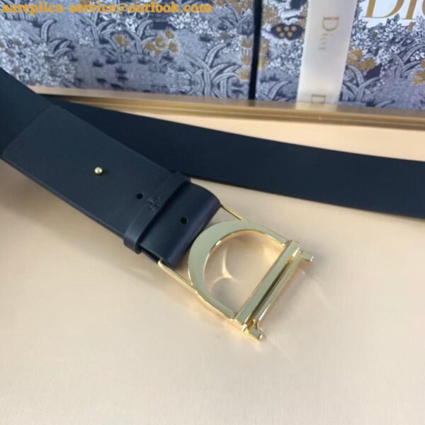 Replica Dior 30 Montaigne 40MM Belt In Black Smooth Calfskin 7