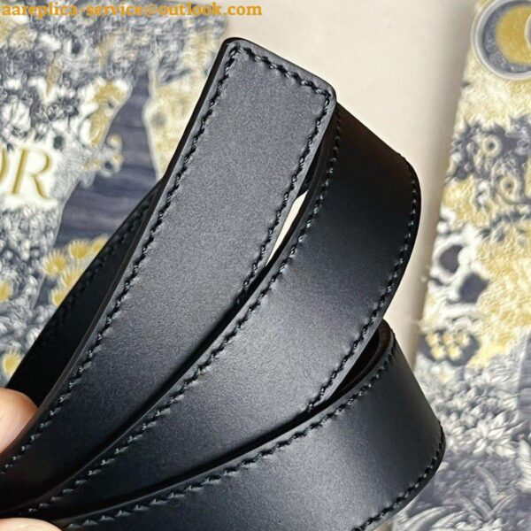 Replica Dior D-Fence 30MM Belt In Black Calfskin 12