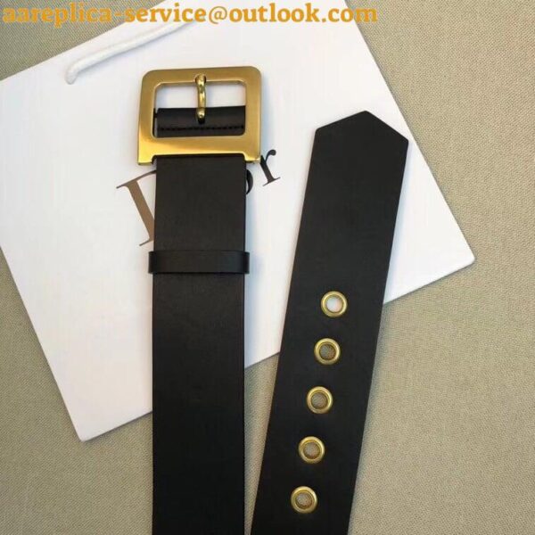 Replica Dior Diorquake 55MM Belt In Black Calfskin 3