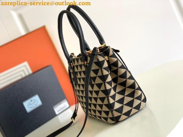 Replica Prada Galleria Small Bag In Jacquard Fabric 2